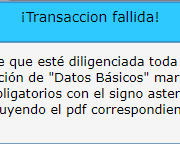 transaccion fallida simo