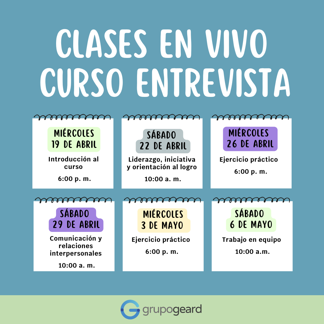 Calendario de clases entrevista docente